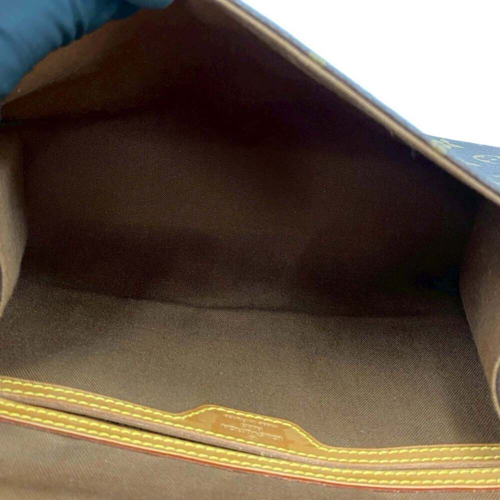 LOUIS VUITTON Authentic Brown Monogram Leather Shoulder Bag - Picture 9 of 10